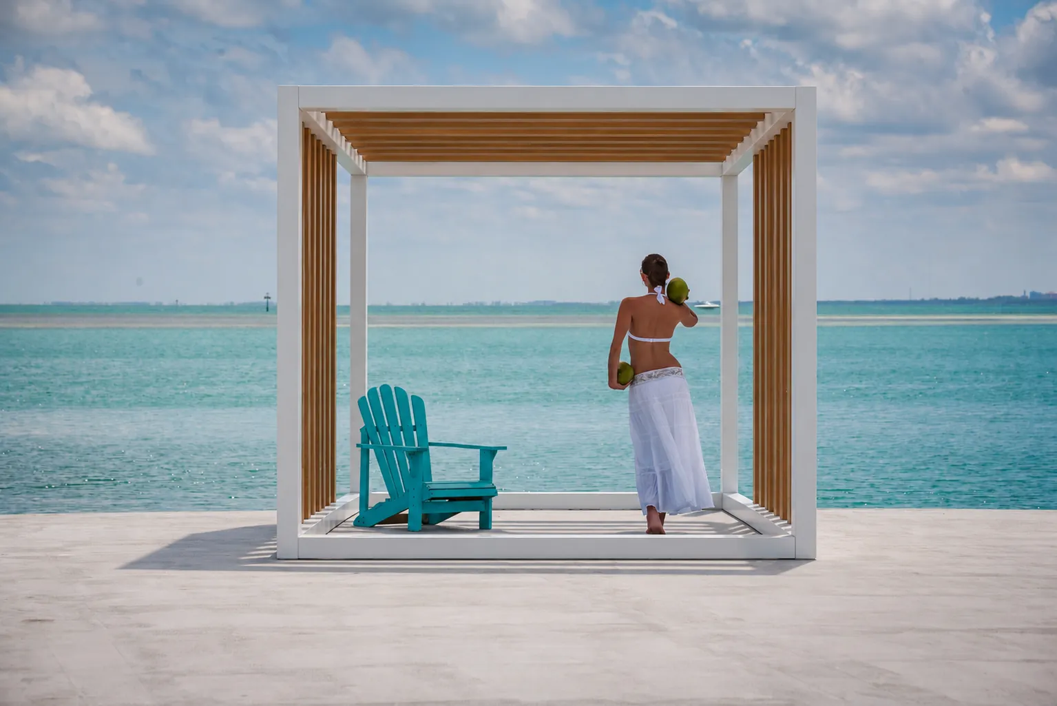 Open-frame cabana · Seaside