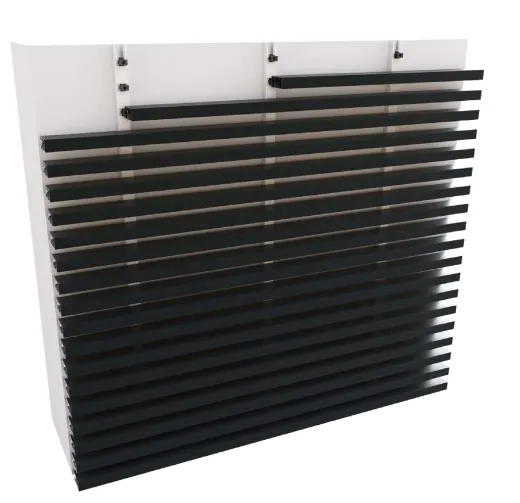 Flat horizontal wall
