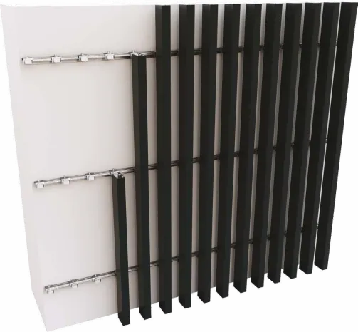 Flat vertical wall