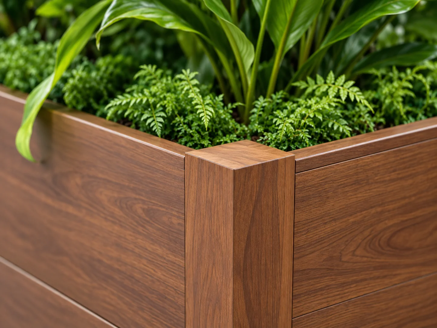 Detail · Woodgrain corner post