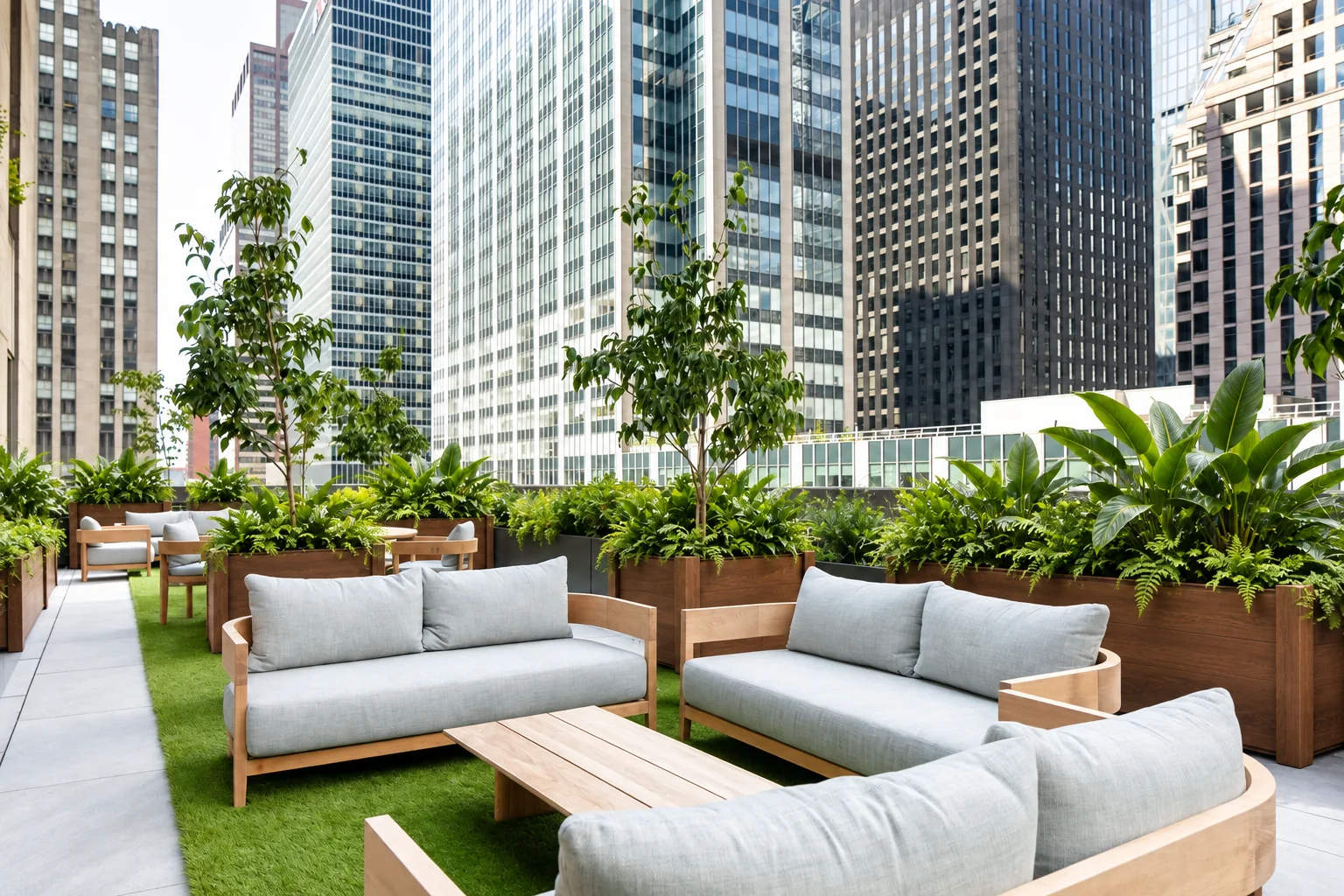 Rooftop garden · Lounge