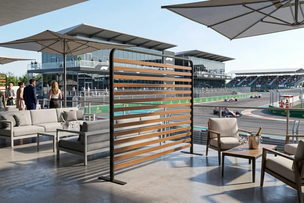Race-day hospitality lounge