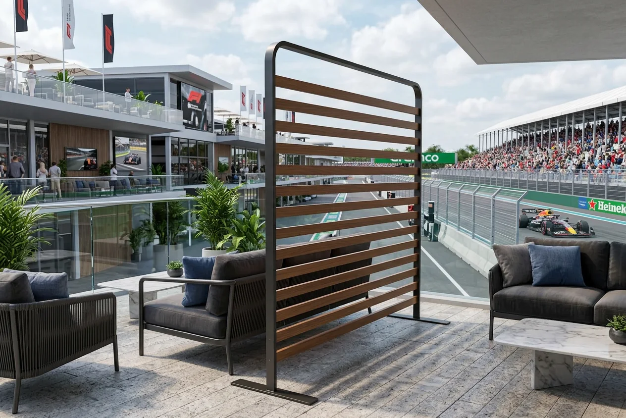 Trackside terrace